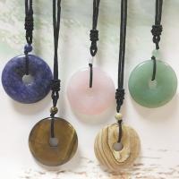 Gemstone Necklaces, with Nylon Cord & Unisex Approx 24.8 Inch 