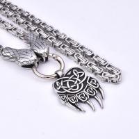 316 Stainless Steel Necklace, Claw, fashion jewelry & for man & blacken 