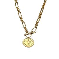 Ожерелье из пресноводных жемчуг на латунной цепочке, Латунь, с Пресноводные жемчуги, плакирован золотом, разные стили для выбора & Женский длина:Приблизительно 43 см, продается PC