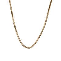 Brass Chain Necklace, gold color plated, fashion jewelry & for woman, 380mm 