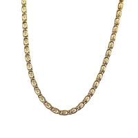 Brass Chain Necklace, 18K gold plated, fashion jewelry & for woman Approx 17.7 Inch 