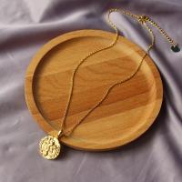 Brass Jewelry Necklace, gold color plated & for woman, 32mm Approx 46u201453 cm 