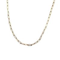 Brass Chain Necklace, plated, fashion jewelry & for woman Approx 17.7 Inch 