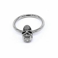 Stainless Steel Finger Ring, 316 Stainless Steel, Skull, vintage & Unisex original color 