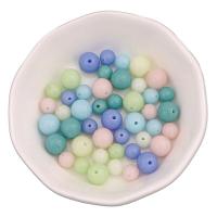Glass Beads, Round, plated, DIY & luminated 