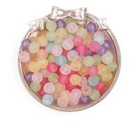 Frosted Acrylic Beads, Round, DIY 