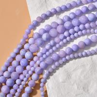 persische Jade Perle, rund, poliert, DIY & verschiedene Größen vorhanden, violett, Länge:ca. 15.35 , verkauft von Strang