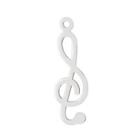 Stainless Steel Musical Instrument and Note Pendant, 304 Stainless Steel, Music Note, DIY, original color 