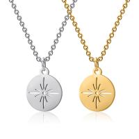 Stainless Steel Jewelry Necklace, 304 Stainless Steel, with 1.97inch extender chain, Vacuum Ion Plating, fashion jewelry & for woman & hollow Approx 15.75 Inch 