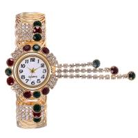 Fashion Watch Bracelet, Stainless Steel, with Glass & Zinc Alloy, fashion jewelry & for woman & with rhinestone 190mm 
