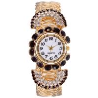 Fashion Watch Bracelet, Stainless Steel, with Glass & Zinc Alloy, fashion jewelry & for woman & with rhinestone 210mm 