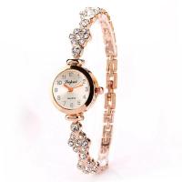 Fashion Watch Bracelet, Zinc Alloy, with Glass, fashion jewelry & for woman & enamel & with rhinestone 200mm 