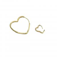 Sterling Silver Drop Earring, 925 Sterling Silver, Heart, plated, fashion jewelry & for woman 