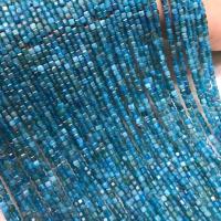 Apatite perles nature, Apatites, cadre, poli, DIY & facettes, bleu, 3mm Environ 38 cm, Vendu par brin