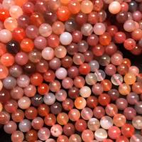 Yanyuan Agate Perle, rund, poliert, DIY & verschiedene Größen vorhanden, gemischte Farben, Länge:ca. 38 cm, verkauft von Strang