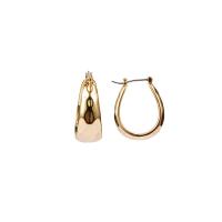 Brass Hoop Earring, gold color plated, fashion jewelry & for woman, 25mm 