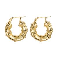 Brass Hoop Earring, gold color plated, fashion jewelry & for woman, 25mm 