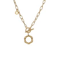 Brass Jewelry Necklace, gold color plated, fashion jewelry & for woman & hollow, 20mm cm 