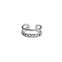 Zinc Alloy Cuff Finger Ring, platinum color plated, adjustable & for woman & hollow, US Ring .5 