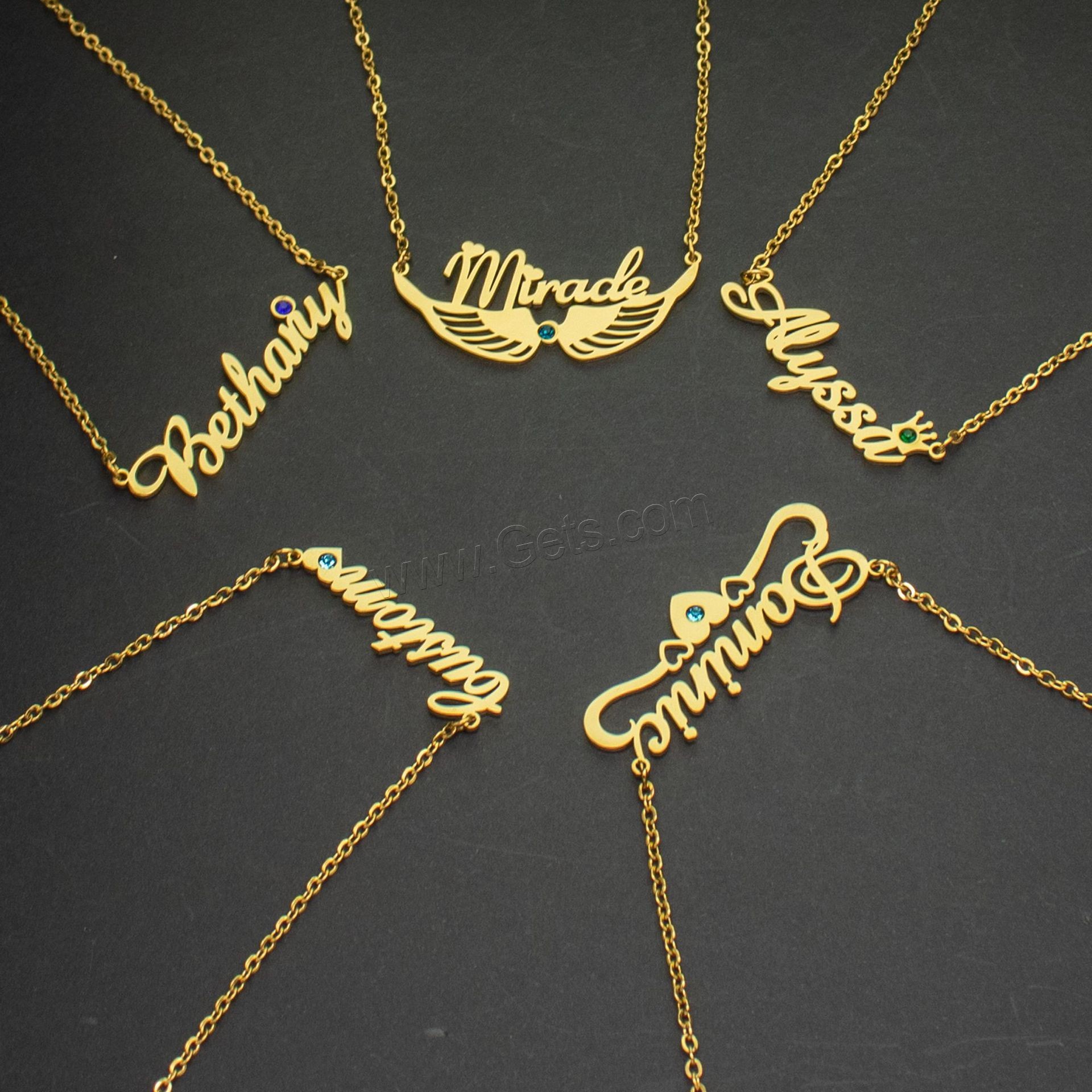 Stainless Steel Jewelry Necklace, 304 Stainless Steel, with 1.97inch extender chain, Vacuum Ion Plating, Each custom text must be less than 10 letters & fashion jewelry & Unisex & different styles for choice & with rhinestone, more colors for choice, Length:Approx 17.72 Inch, Sold By PC