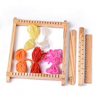 Wood Children DIY Knitted Toy, with Caddice, for children, mixed colors 