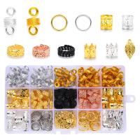 Iron Hair Accessories DIY Findings, with Plastic Box & Zinc Alloy, plated, mixed colors 