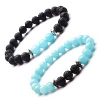 Gemstone Bracelets, Round & Unisex, 8mm Approx 7-7.28 Inch 