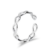Brass Cuff Finger Ring, platinum color plated, Adjustable & for woman & hollow, US Ring 