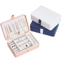 Multifunctional Jewelry Box, PU Leather, with Velveteen, portable 