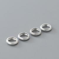 Sterling Silver Spacer Beads, 925 Sterling Silver, Donut, DIY, silver color Inner Approx 5.8mm 