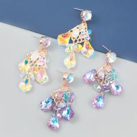 Resin Zinc Alloy Earring, with Resin & Acrylic, fashion jewelry & for woman 
