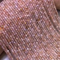 Mondstein Perlen, Quadrat, poliert, DIY & facettierte, gemischte Farben, 2.5mm, Länge:ca. 38 cm, verkauft von Strang