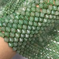 Green Aventurine Bead, with Seedbead, polished, DIY & faceted, green Approx 38 cm 