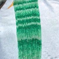 Abalorios de Ágata Verde, Cuadrado, pulido, Bricolaje & facetas, verde, 2.5mm, longitud:aproximado 38 cm, Vendido por Sarta