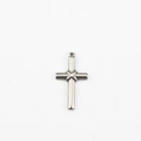 Zinc Alloy Cross Pendants, 304 Stainless Steel, polished, DIY, original color 