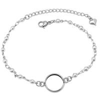 Stainless Steel Bracelet & Bangle Setting, 304 Stainless Steel, DIY & for woman, original color Approx 6.5 Inch 