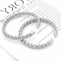 Stainless Steel Cuff Bangle, 304 Stainless Steel, Unisex original color 