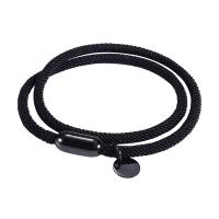 Milan Cord Bracelet, with 316 Stainless Steel, Vacuum Ion Plating, Double Layer & fashion jewelry & Unisex 4mm 