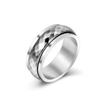 Titanium Steel Finger Ring, Donut, polished, can be twisted & fashion jewelry original color, 7.8mm, US Ring 