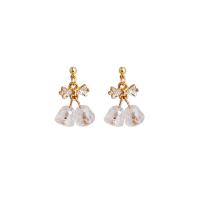 Crystal Drop Earring, Zinc Alloy, with Crystal, gold color plated, fashion jewelry & for woman & with rhinestone 