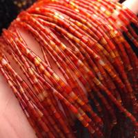 Natural Red Agate Beads, Column, polished, DIY, red Approx 38 cm 