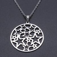 Titanium Steel Jewelry Necklace, Vacuum Ion Plating & for woman & hollow Approx 45 cm 