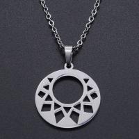 Titanium Steel Jewelry Necklace, Vacuum Ion Plating, for woman & hollow Approx 45 cm, Approx 