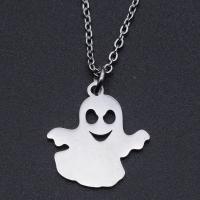 Titanium Steel Jewelry Necklace, Ghost, Vacuum Ion Plating, for woman Approx 40 cm, Approx 