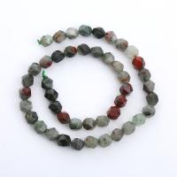African Bloodstone Beads, Round, polished, Star Cut Faceted & DIY mixed colors Approx 14.96 Inch 