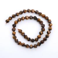 Tiger Eye Beads, Round, polished, Star Cut Faceted & DIY mixed colors Approx 14.96 Inch 