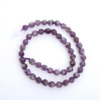 Natürliche Amethyst Perlen, rund, poliert, Star Cut Faceted & DIY & verschiedene Größen vorhanden, violett, Länge:ca. 14.96 ZollInch, verkauft von Strang