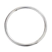 Brass Bangle, silver color plated, for woman, silver color, 57mm 