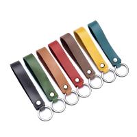 PU Leather Key Chain, with Zinc Alloy, Unisex 