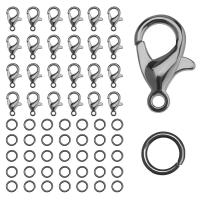 304 Stainless Steel Clasp Findings, Vacuum Ion Plating, 2 pieces & DIY 6*12mm,5mm 